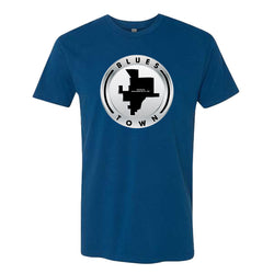 Blues Town Logo T-Shirt - Cool Blue