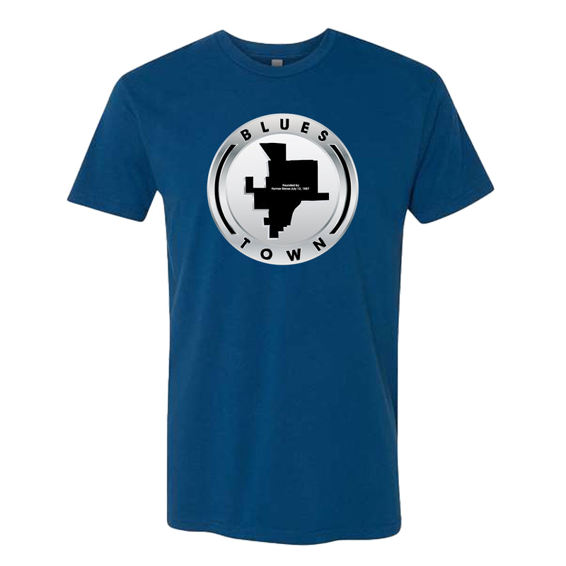 Blues Town Logo T-Shirt - Cool Blue