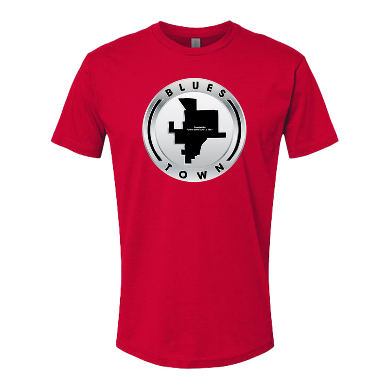 Blues Town Logo T-Shirt - Red