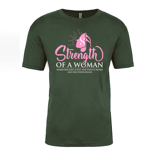 Strength Of A Woman Logo T-Shirt - Forest Green