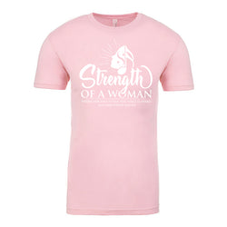 Strength Of A Woman Logo T-Shirt - Light Pink