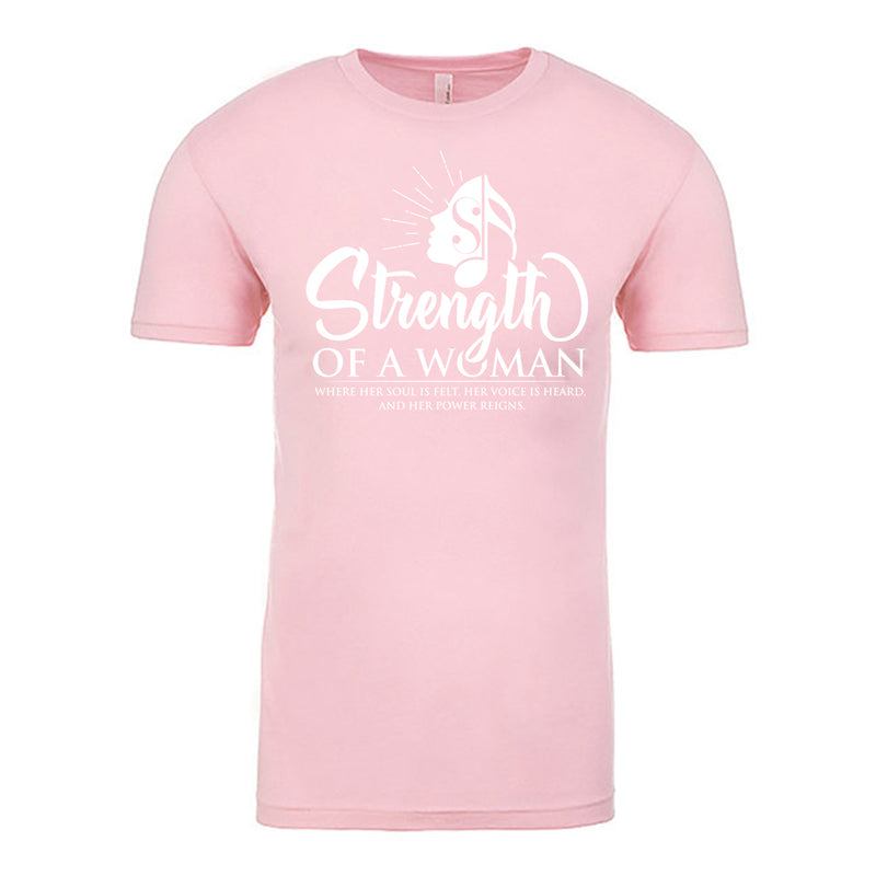 Strength Of A Woman Logo T-Shirt - Light Pink