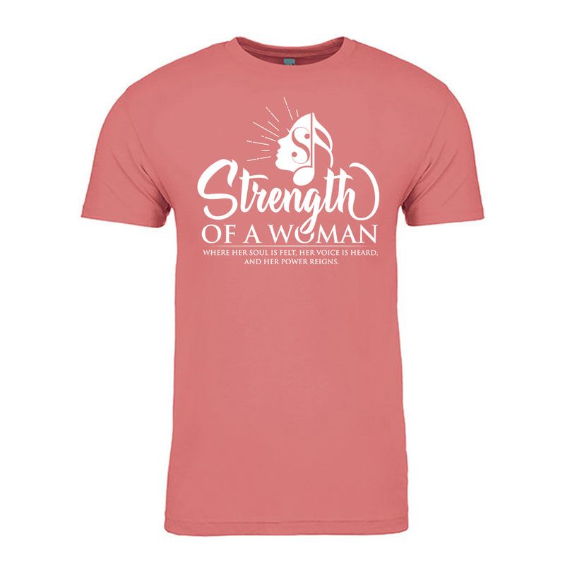 Strength Of A Woman Logo T-Shirt - Mauve