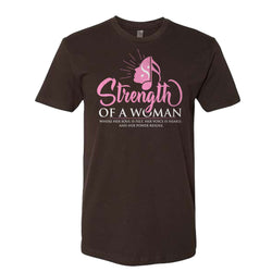 Strength Of A Woman Logo T-Shirt - Dark Chocolate