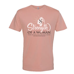 Strength Of A Woman Logo T-Shirt - Desert Pink