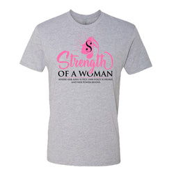 Strength Of A Woman Logo T-Shirt - Heather Grey