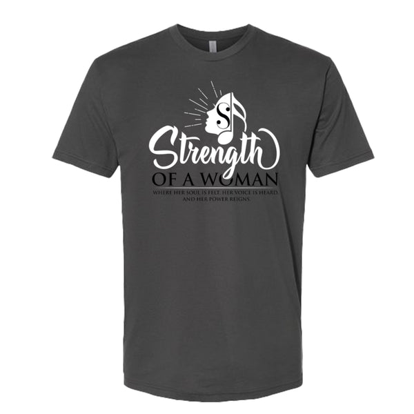 Strength Of A Woman Logo T-Shirt - Heavy Metal