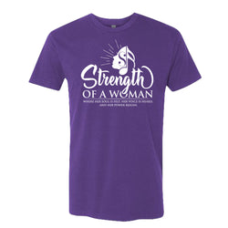 Strength Of A Woman Logo T-Shirt - Purple Rush