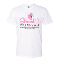 Strength Of A Woman Logo T-Shirt - White