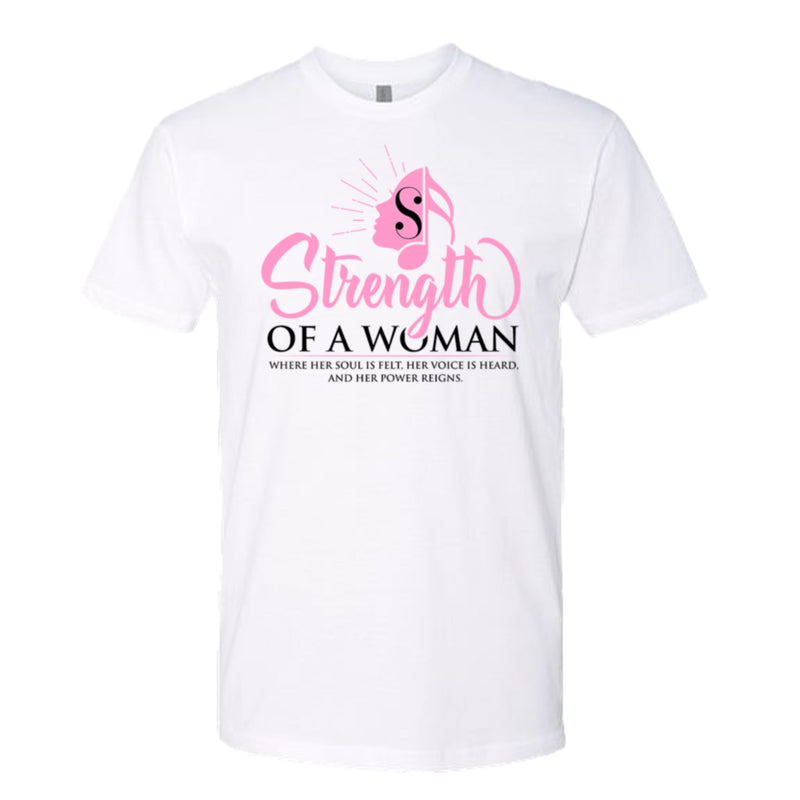 Strength Of A Woman Logo T-Shirt - White